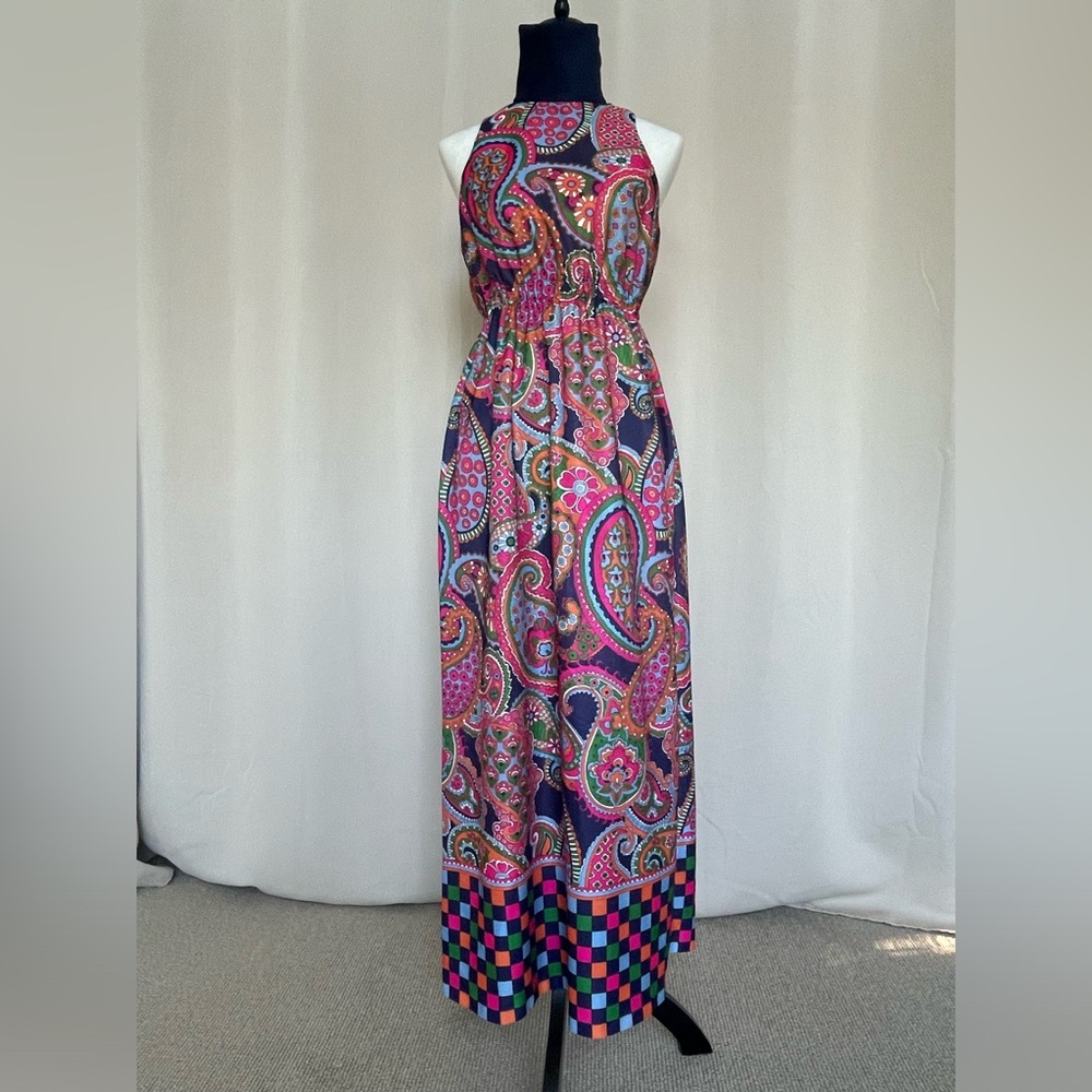 Handmade Colorful Retro Dress